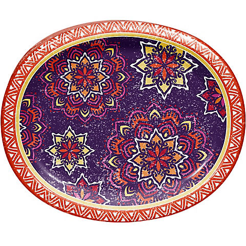 Artstyle 10" x 12" "Magnificent Medallion" Performa Oval Paper Plates, 35 ct.