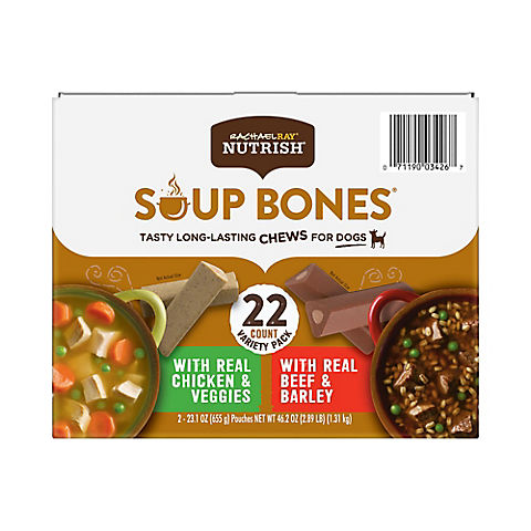 Rachael Ray Nutrish Soup Bones Variety Pack, 22 ct.