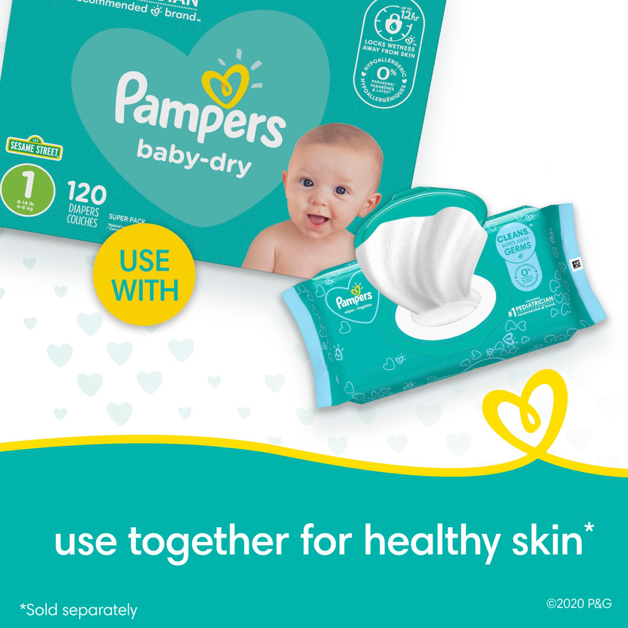 Pampers Complete Clean Baby Fresh Scent Baby Wipes