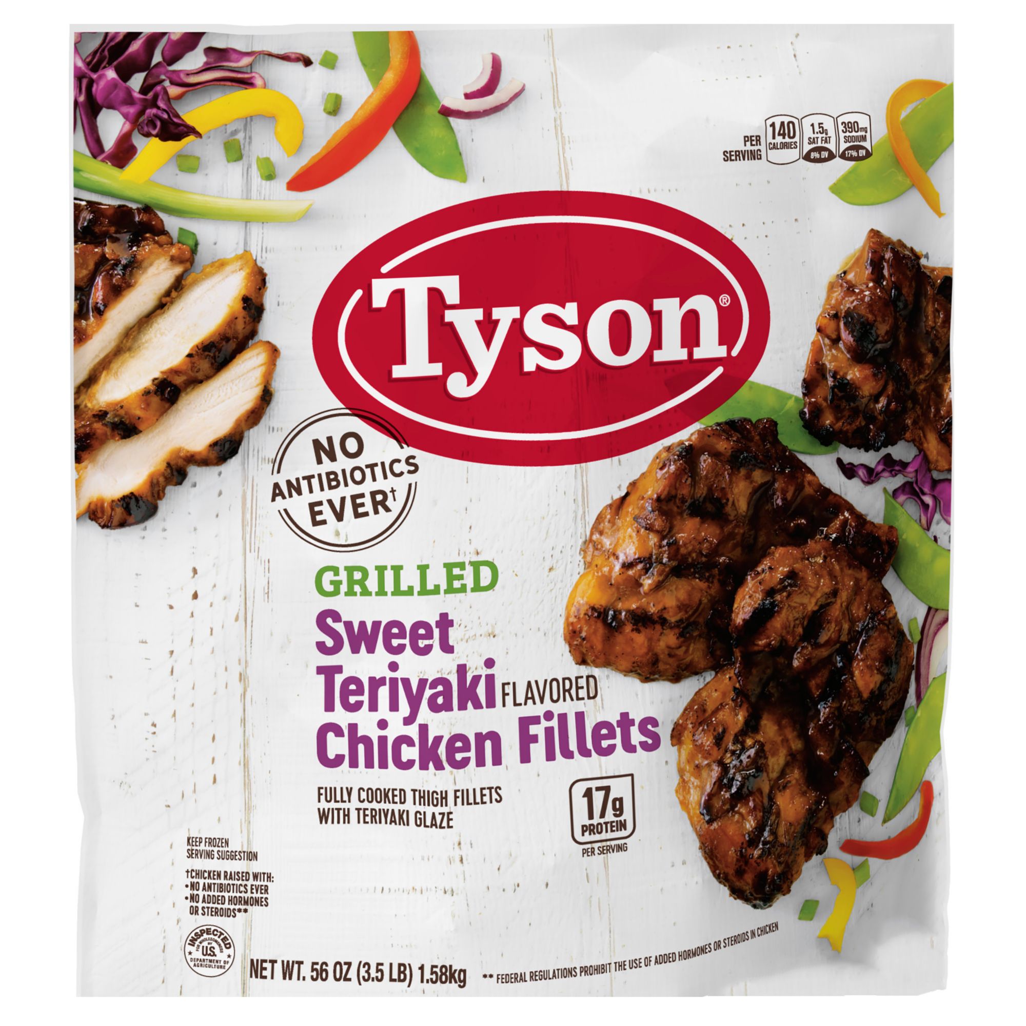 Tyson Grilled Sweet Teriyaki Flavored Chicken Fillets With Teriyaki Glaze 3 5 Lbs Bjs Wholesale Club