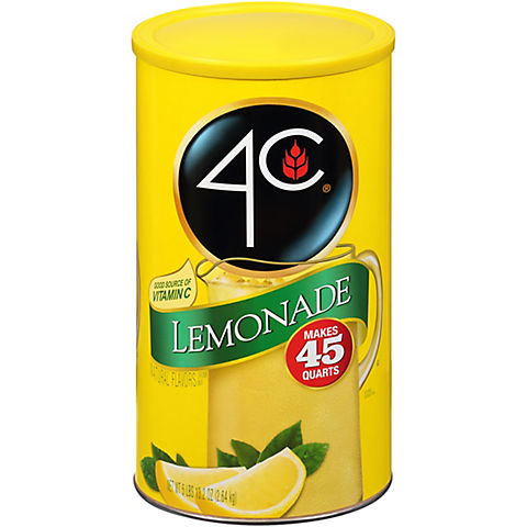 4C Lemonade Drink Mix, 13.2 oz.