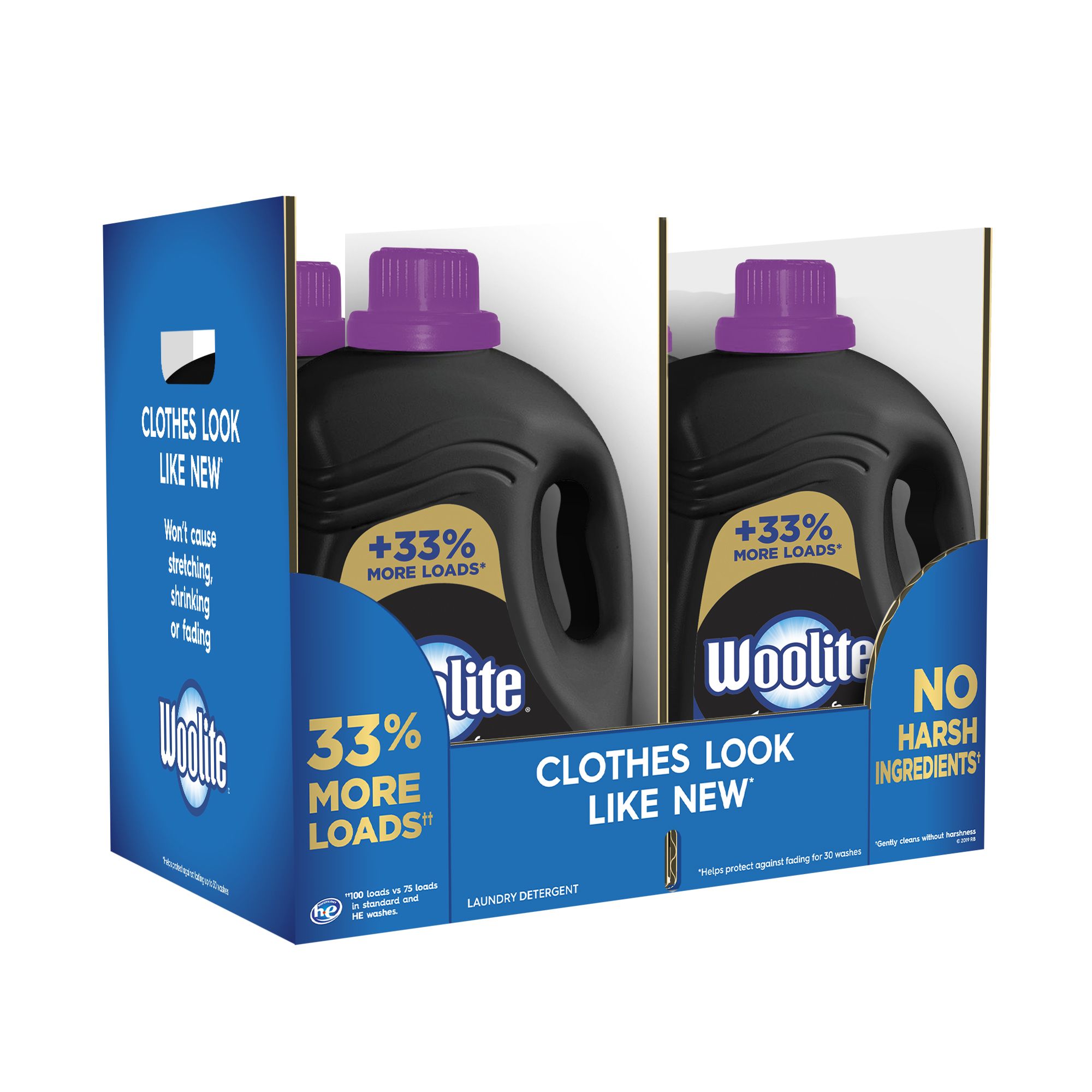 Woolite Dark Care Laundry Detergent, Midnight Breeze Scent, 50 oz/ 33 Loads  *Packaging May Vary* (Pack of 2)