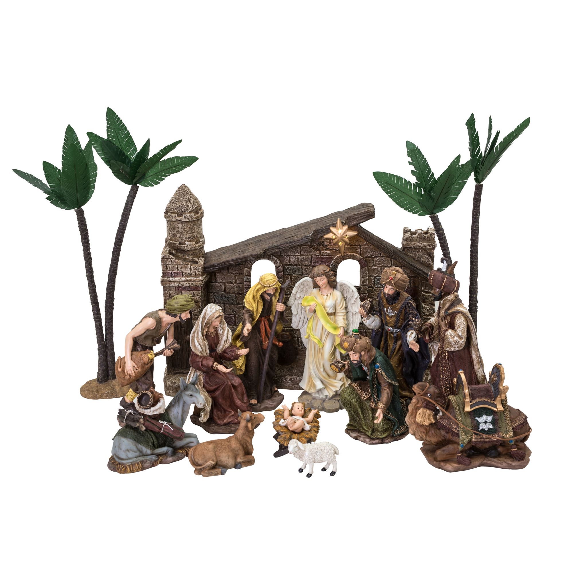 Berkley Jensen 16-Pc. Polyresin Big Nativity Set | BJ's Wholesale Club