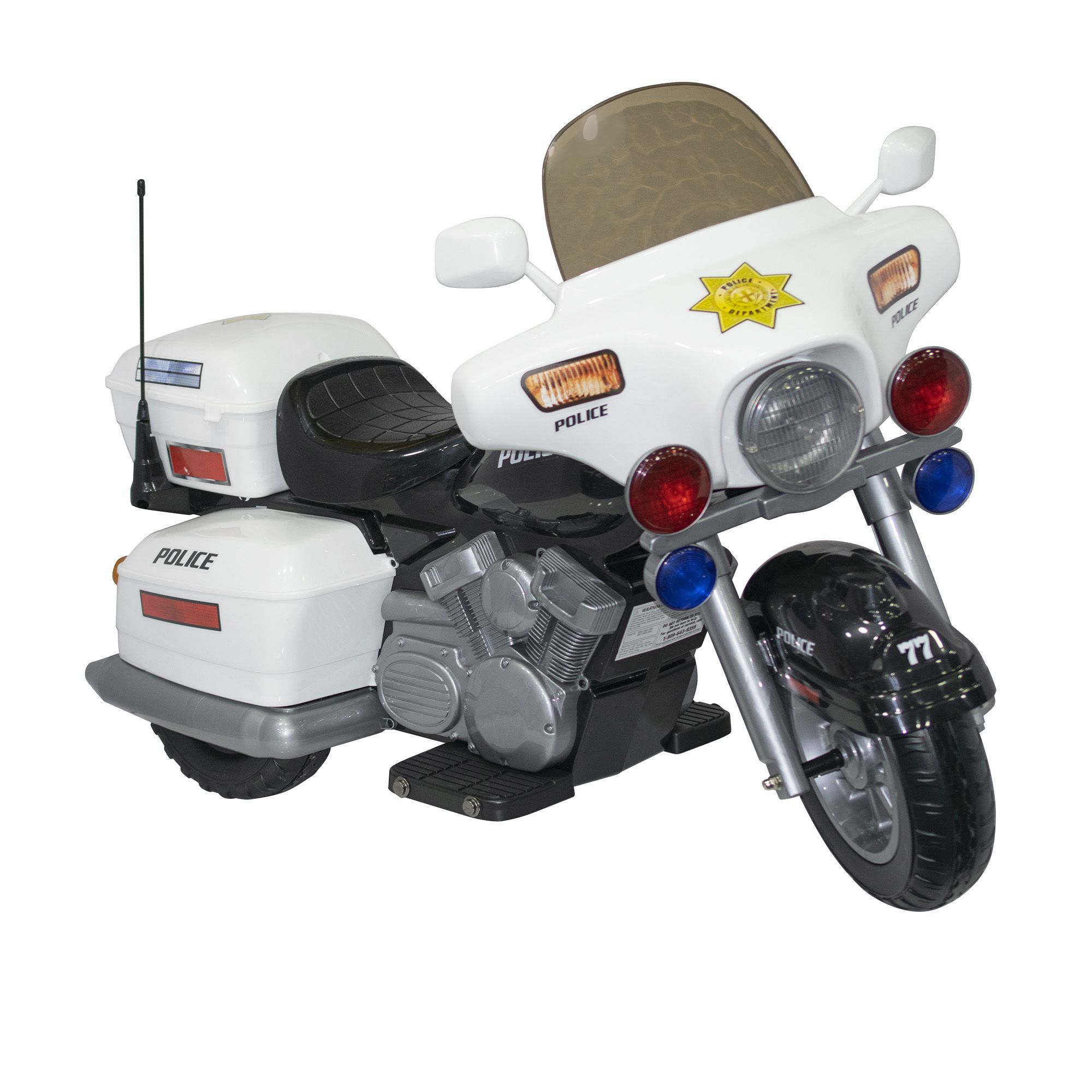 kid motorz 12v police motorcycle