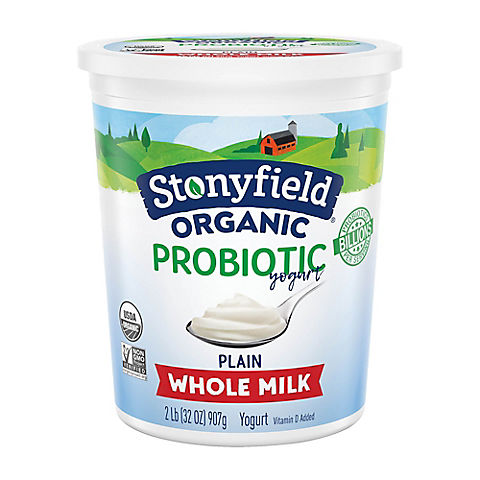 Stonyfield Organic Probiotic Whole Milk Yogurt, 32 oz