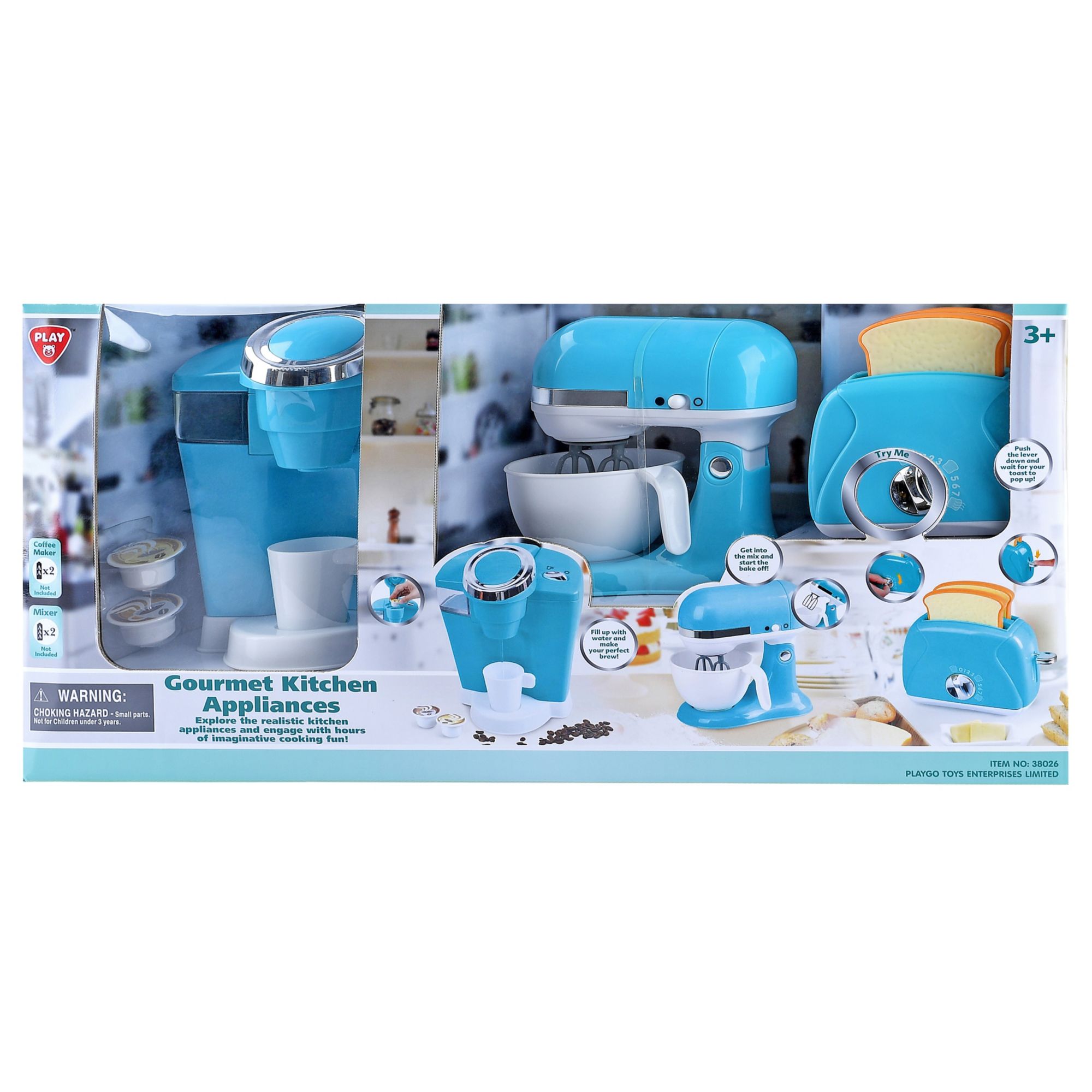 Playgo Perfect Kitchen Appliance Trio Play Set - Blue