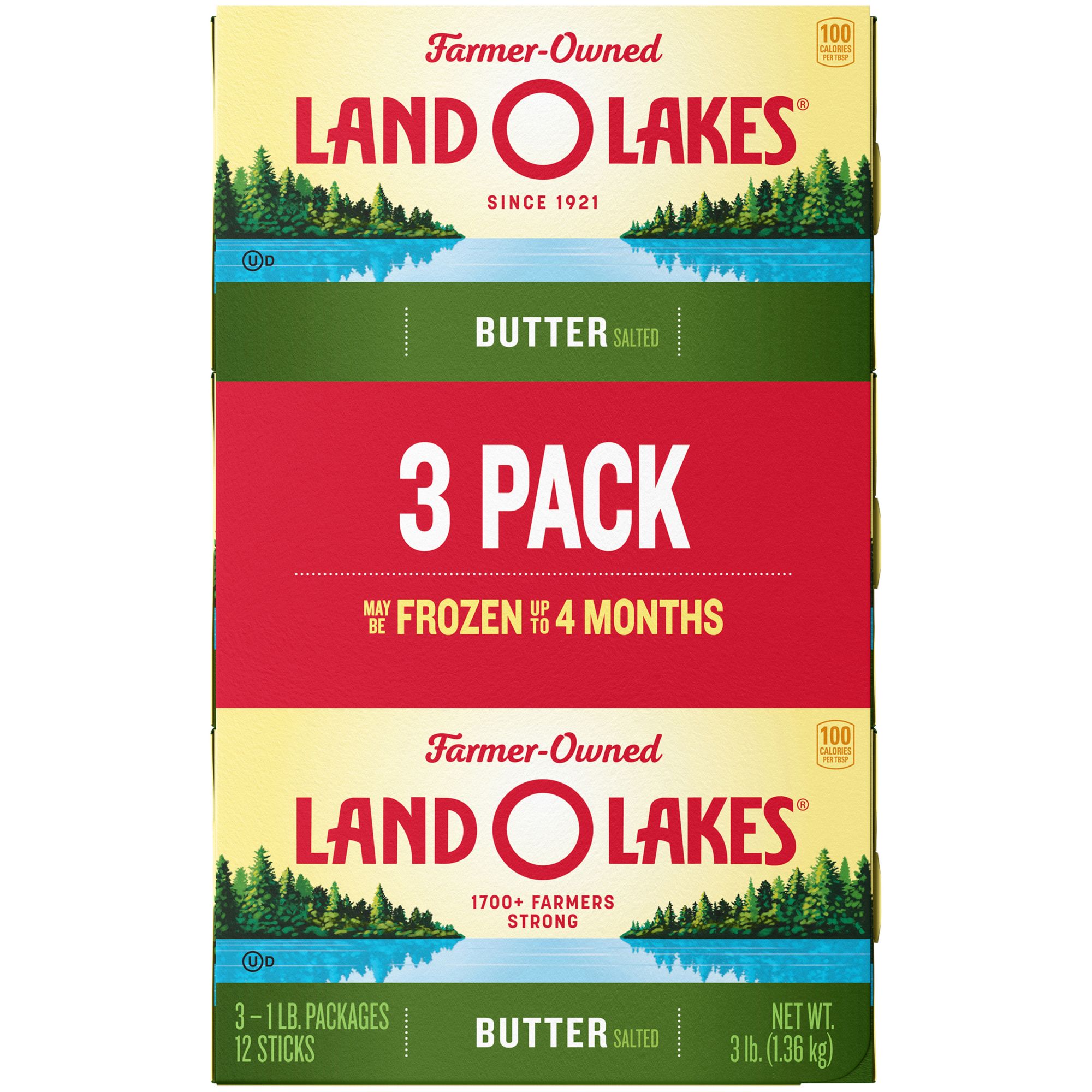 Land O Lakes Salted Butter 3 Pk 1 Lb Bjs Wholesale Club