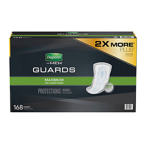 Depend Incontinence Guards for Men, 168 ct.