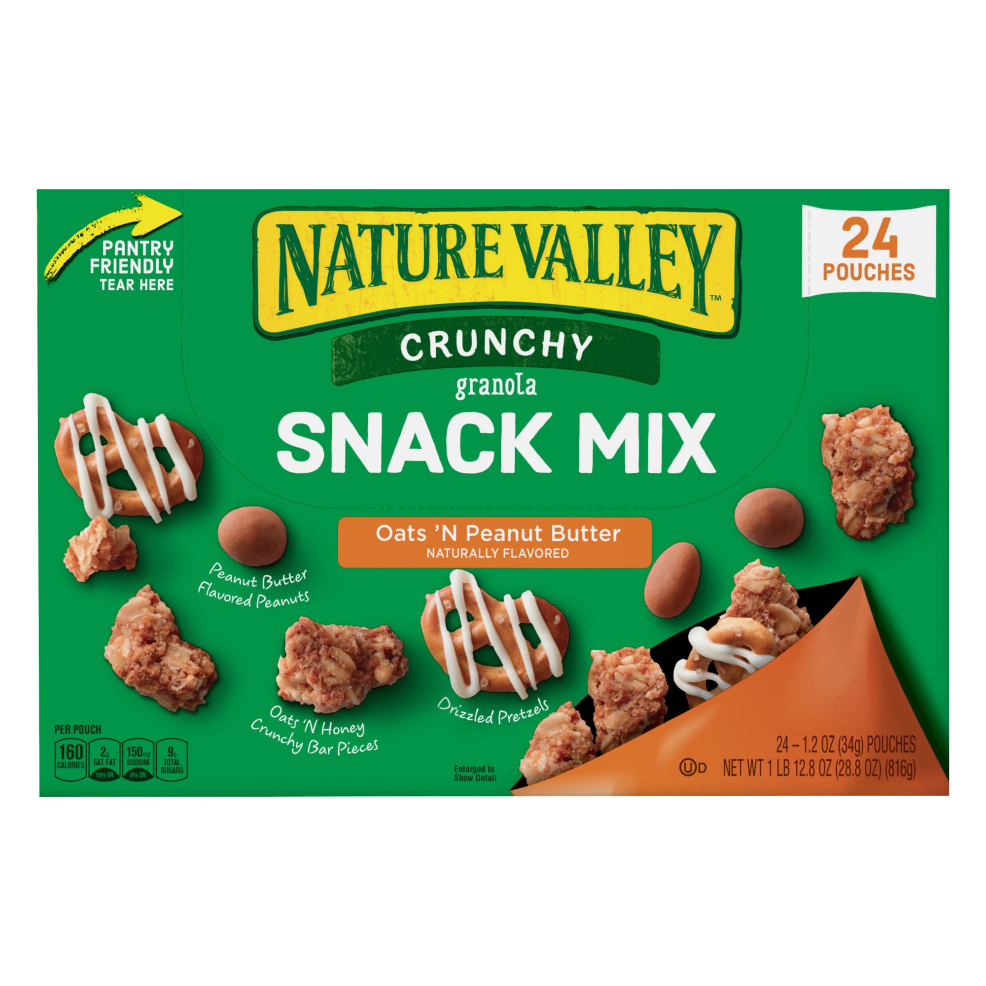 Nature Valley Crunchy Oats N Peanut Butter Snack Mix Bjs Wholesale Club