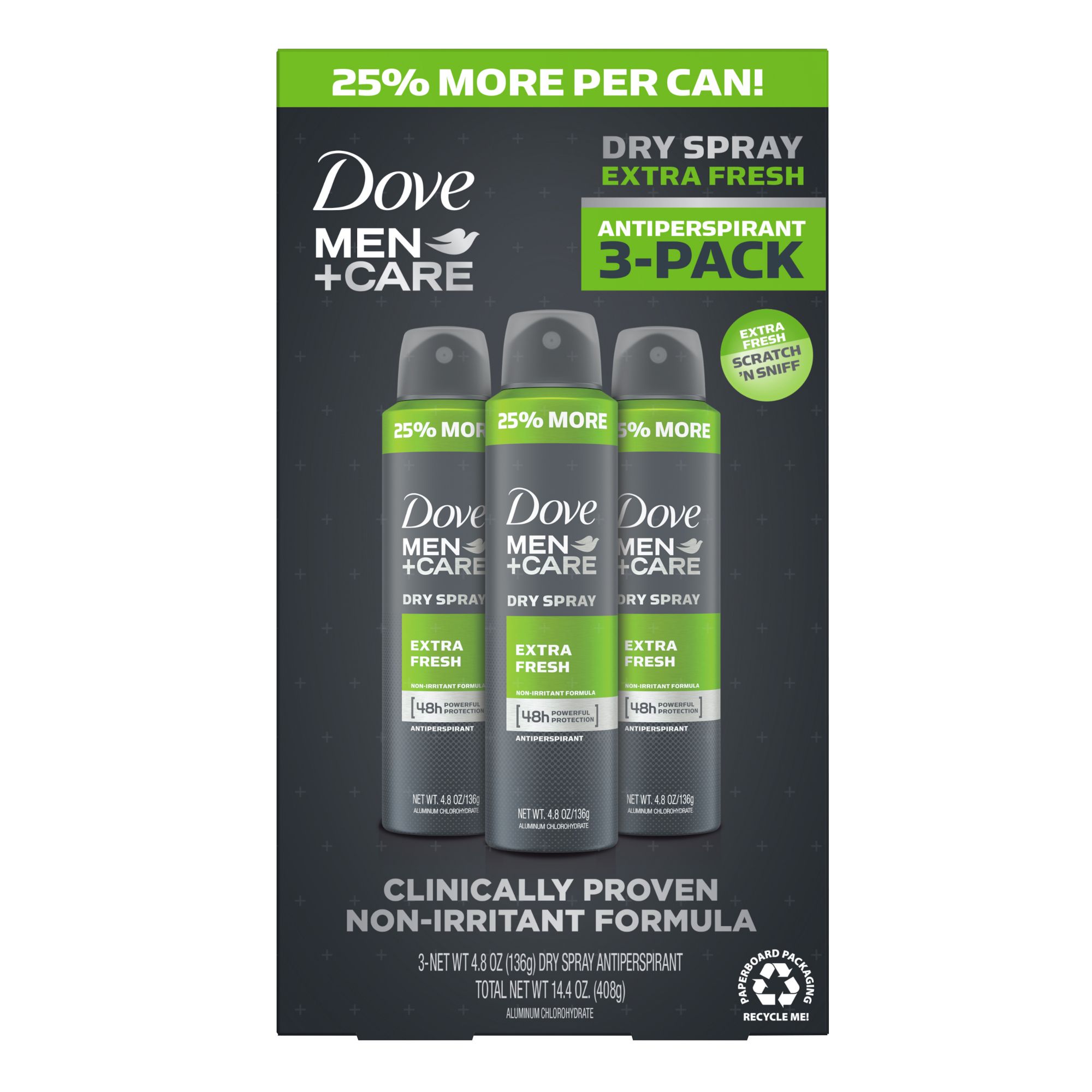 Dove Men Care 3-In-1 Bar Soap, Extra Fresh