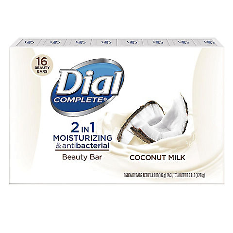 Dial Complete 2 in 1 Coconut Milk Bar Soap, 16 ct.