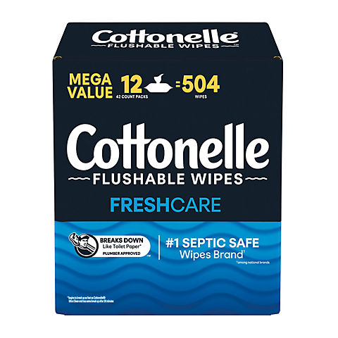Cottonelle Fresh Care Flushable Wipes, 12 pk./504 ct.