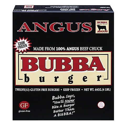 Angus Beef BUBBA Burger, 12 pk./5.3 oz.