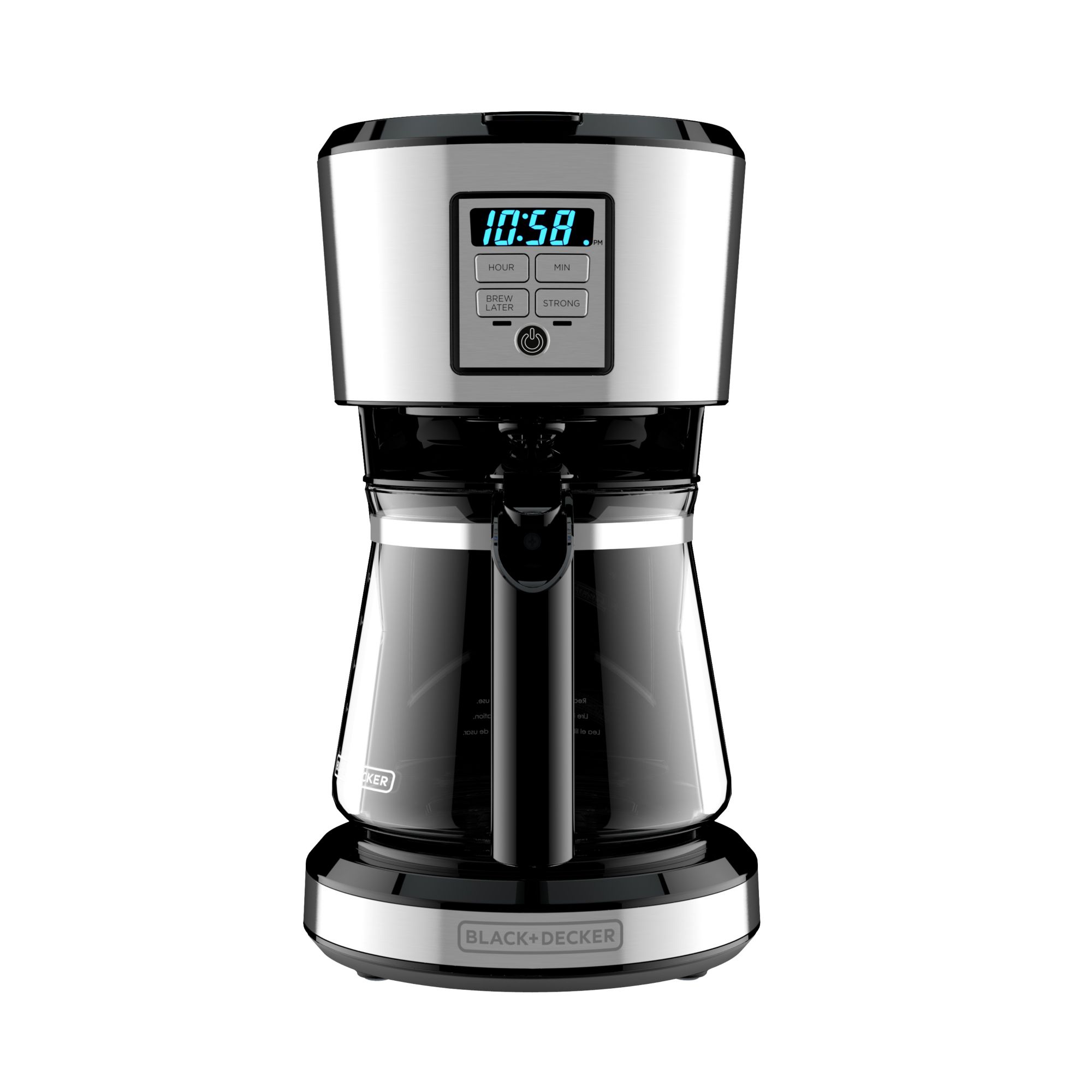 Black + Decker 12 Cup Stainless Coffee Maker with Vortex Technology