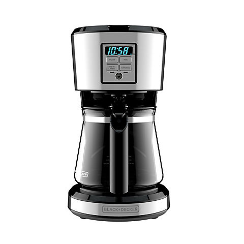 Black & Decker 12 Cup Stainless Coffee Maker with Vortex Technology
