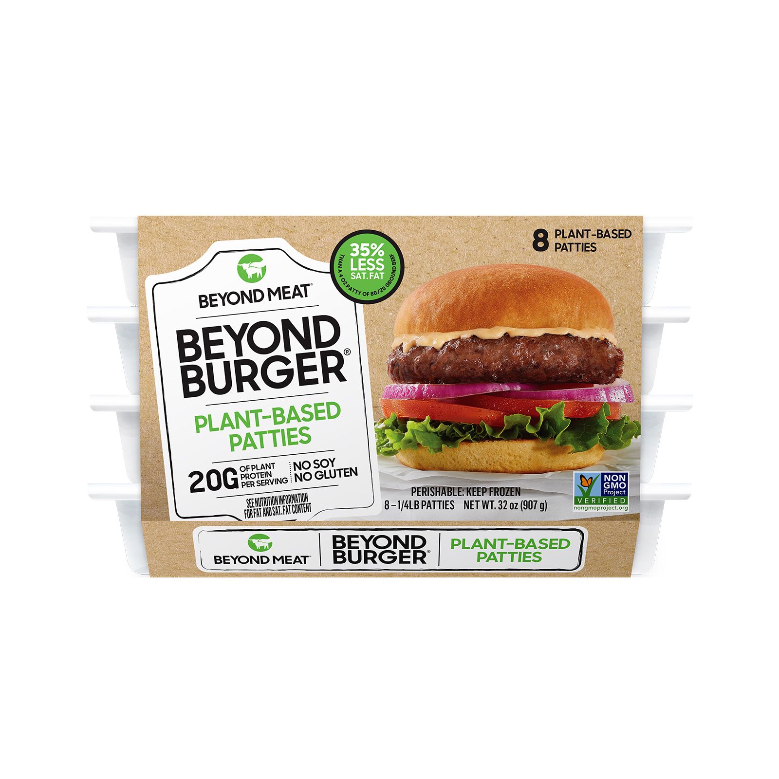 Beyond Meat Plant-Based Burger Patties, 8 oz, Beyond Meat