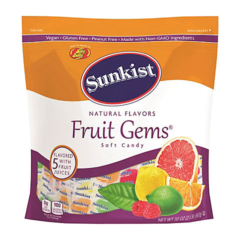 Sunkist Fruit Gems Assorted Soft Candy, 2 lbs.