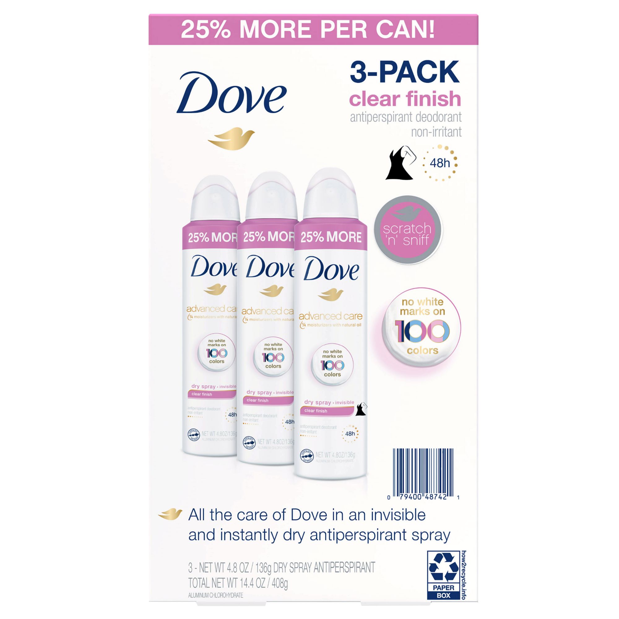 Dove Ultimate Long Lasting Antiperspirant Deodorant Dry Spray