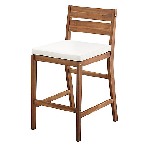 W. Trends Outdoor Acacia Counter Stools
