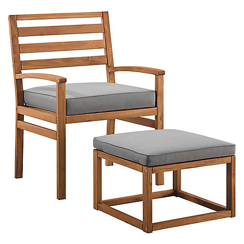 W. Trends Outdoor Acacia Chair Set