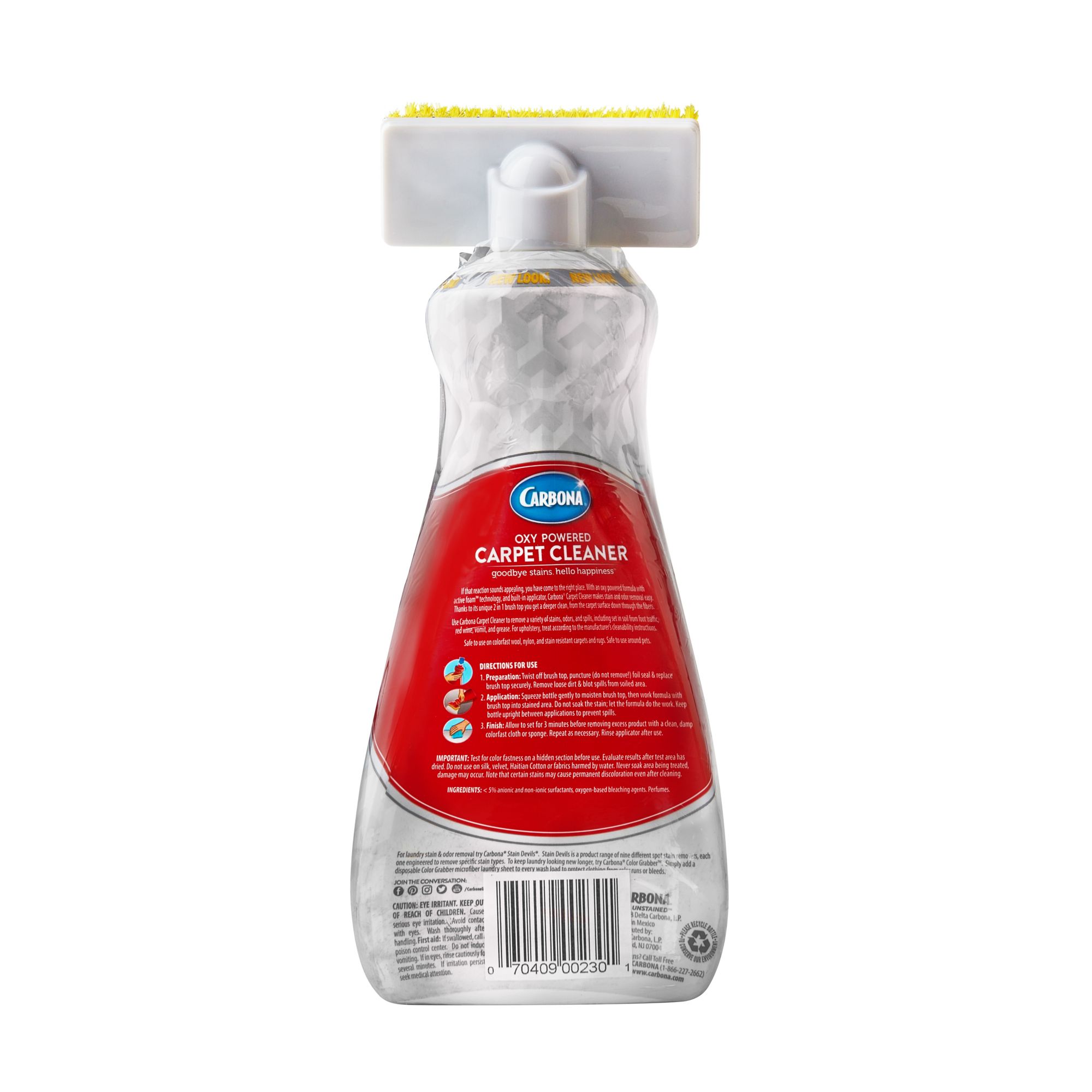 Carbona Carpet Cleaner with Brush, Oxy-Powered Foam for Spot Stain Removal