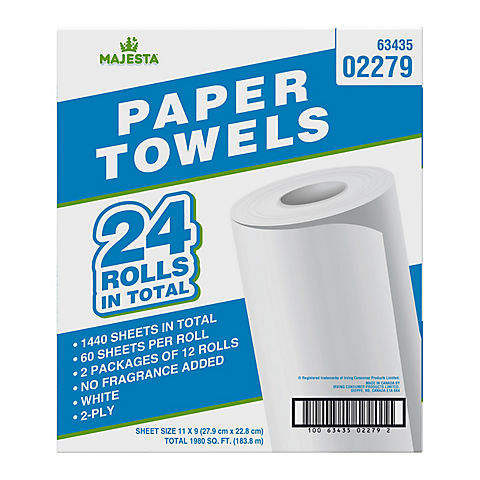 Majesta Jumbo Size Paper Towels, 24 ct.