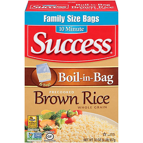 Success Rice Boil-in-Bag Whole Grain Brown Rice, 32 oz.