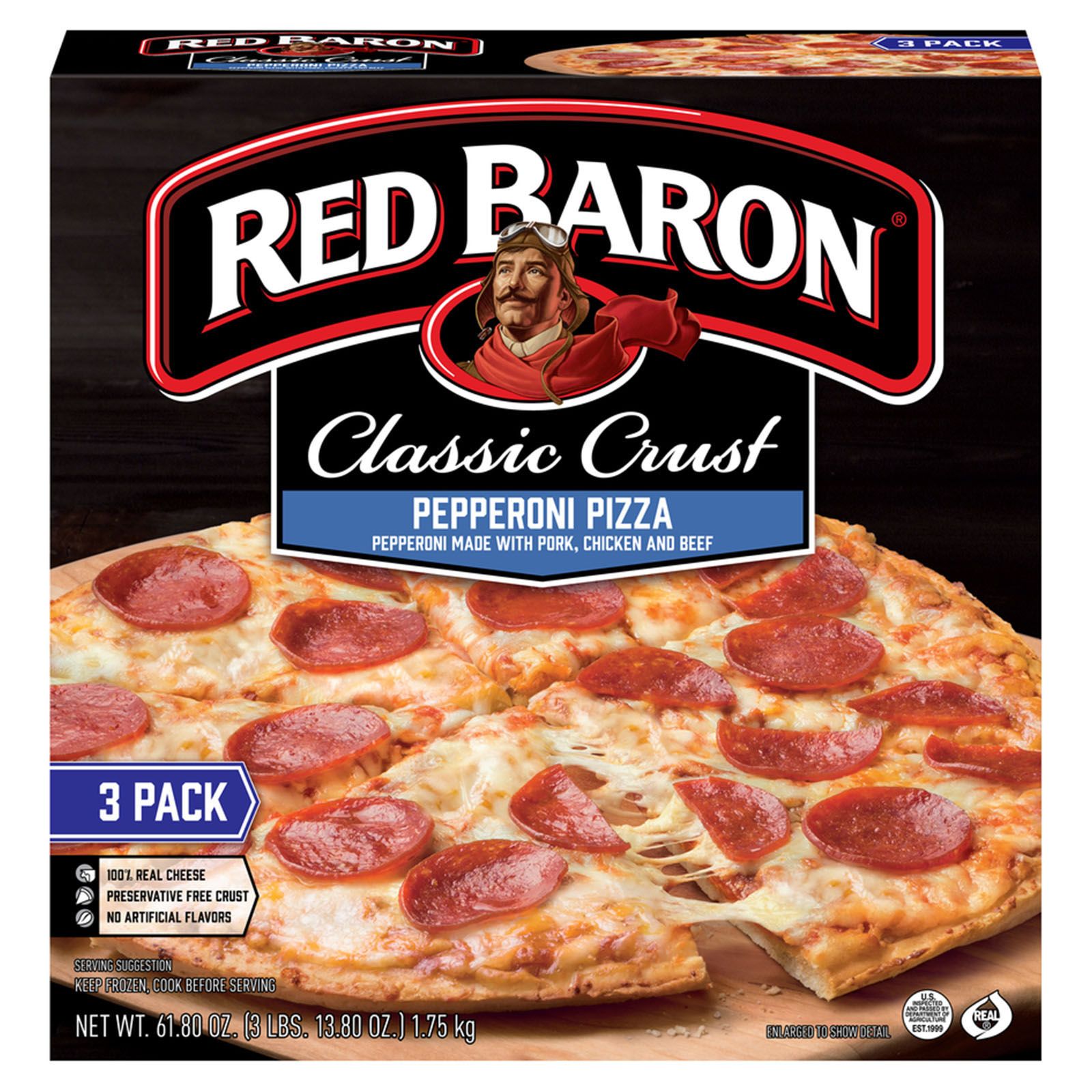 Red Baron French Bread Pepperoni Pizza