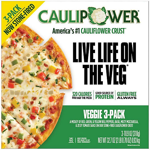 Caulipower Veggie Cauliflower Crust Pizza, 3 pk/