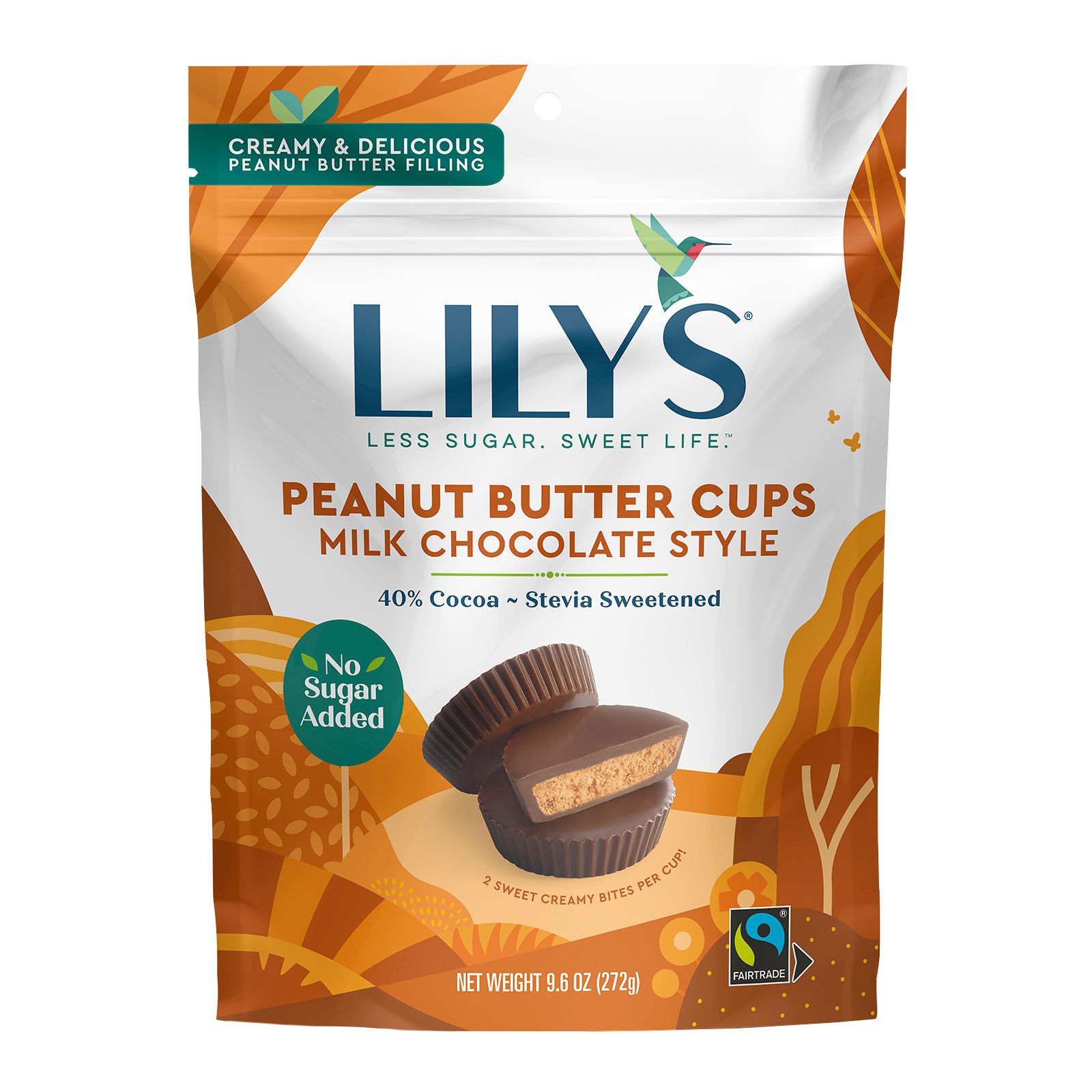 Brooklyn Born Chocolate Organic Peanut Butter Cups Milk Chocolate 40g