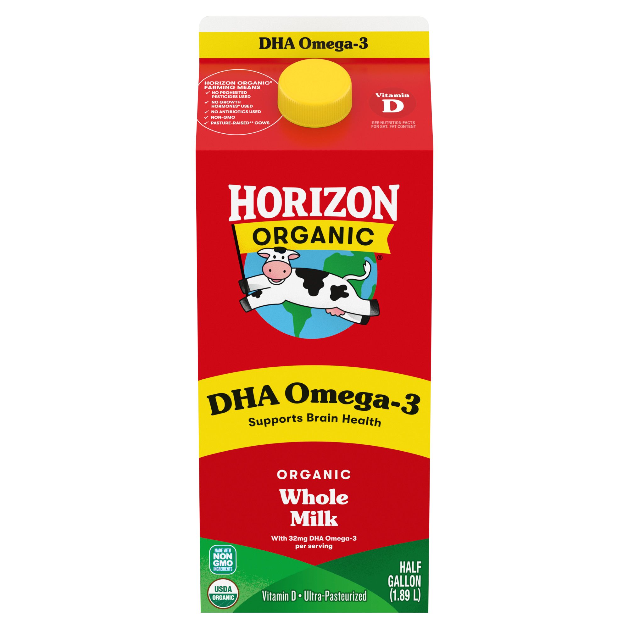 Horizon Organic Whole Milk with DHA, 64 oz.