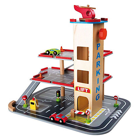 Small Foot Wooden Toys Parking Garage Playset