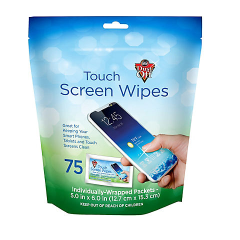 Dust-Off Touch Screen Wipes, 75 ct.