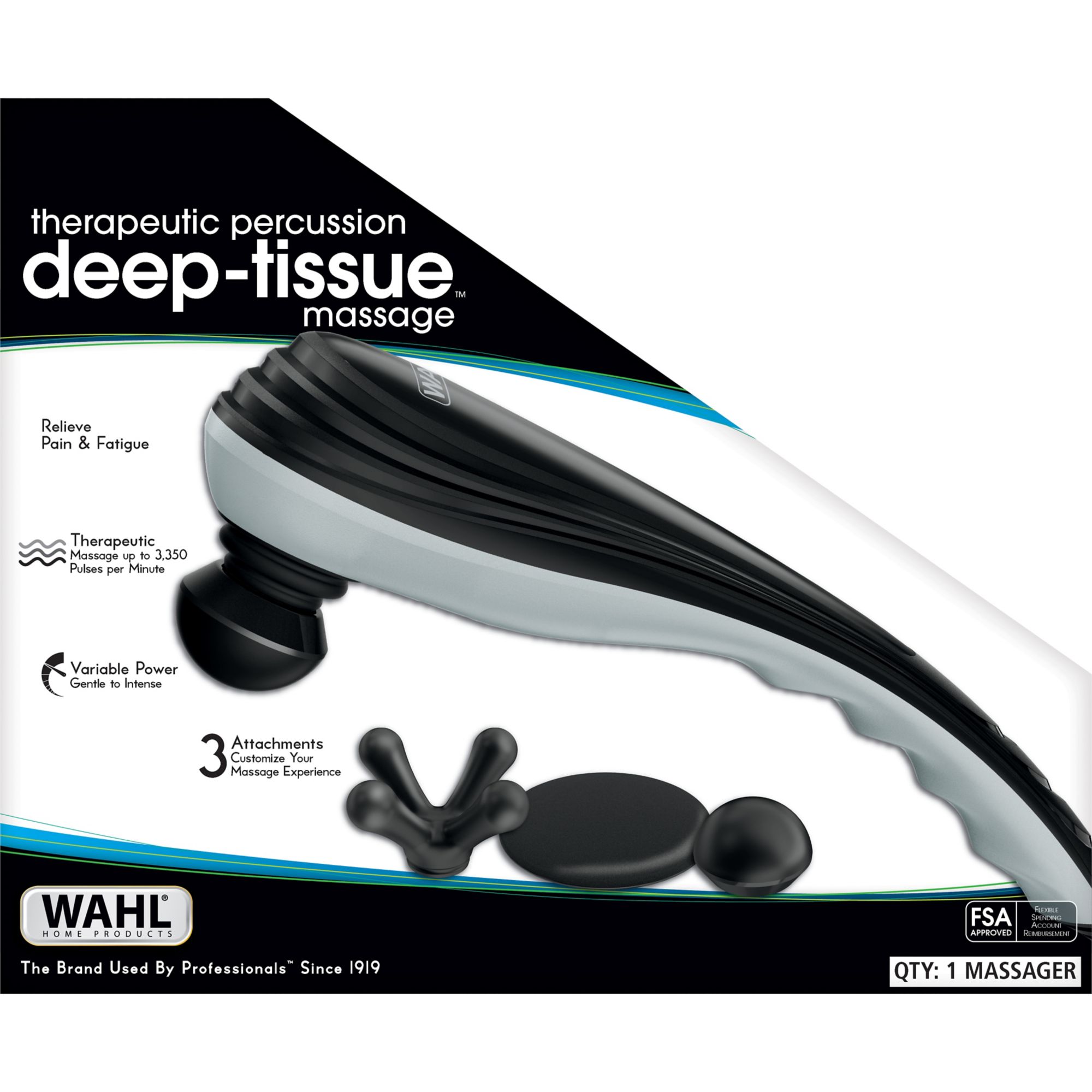 Wahl Deep Tissue Percussion Therapeutic Handheld Massager