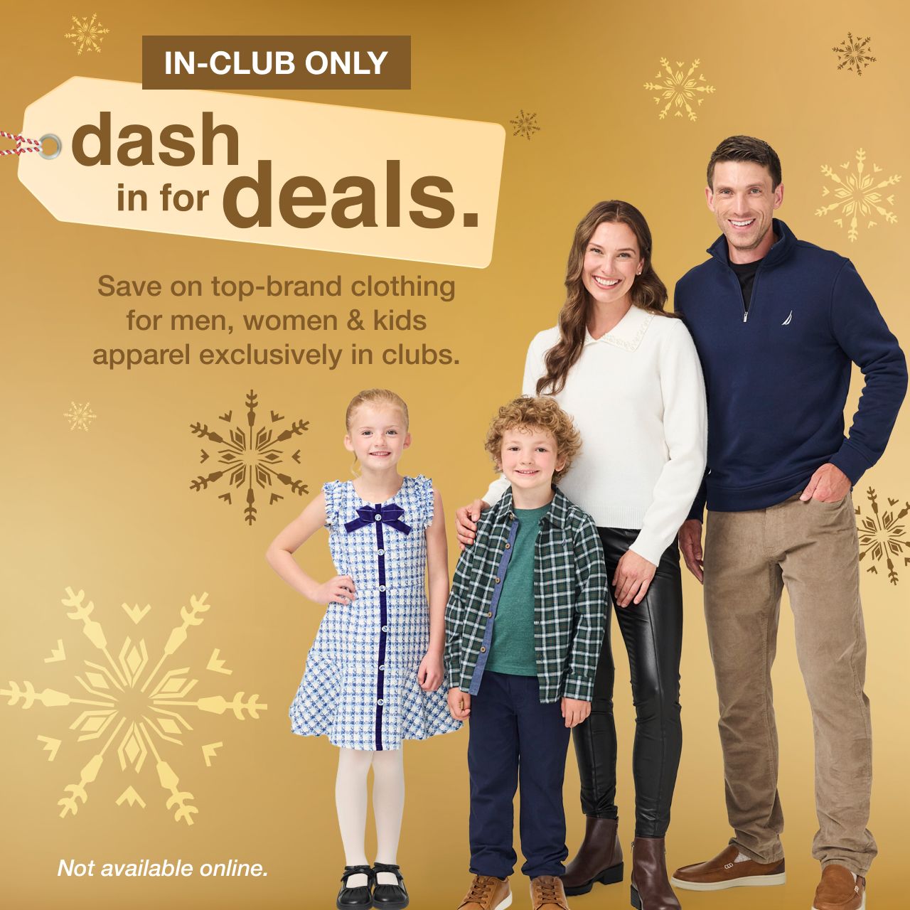 Save on top-brand clothing for men, women and kids when you visit your BJ's club today!