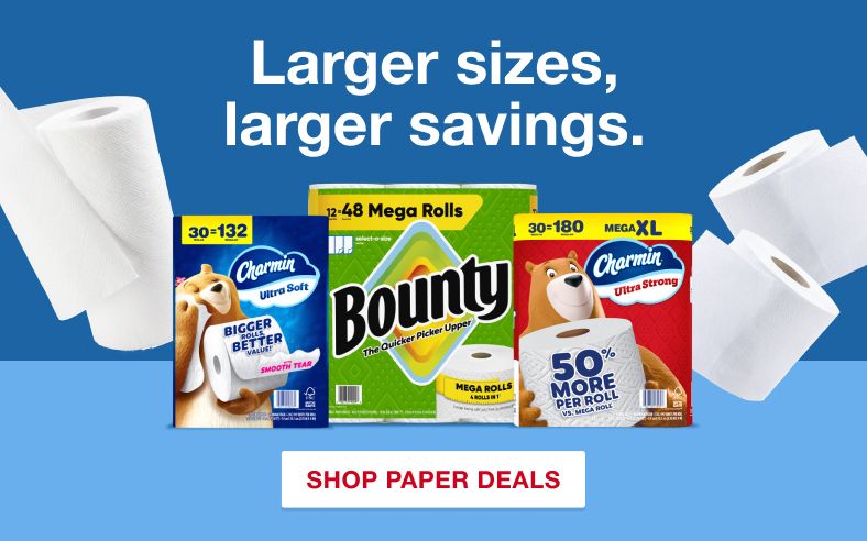 Stock up on Paper Products