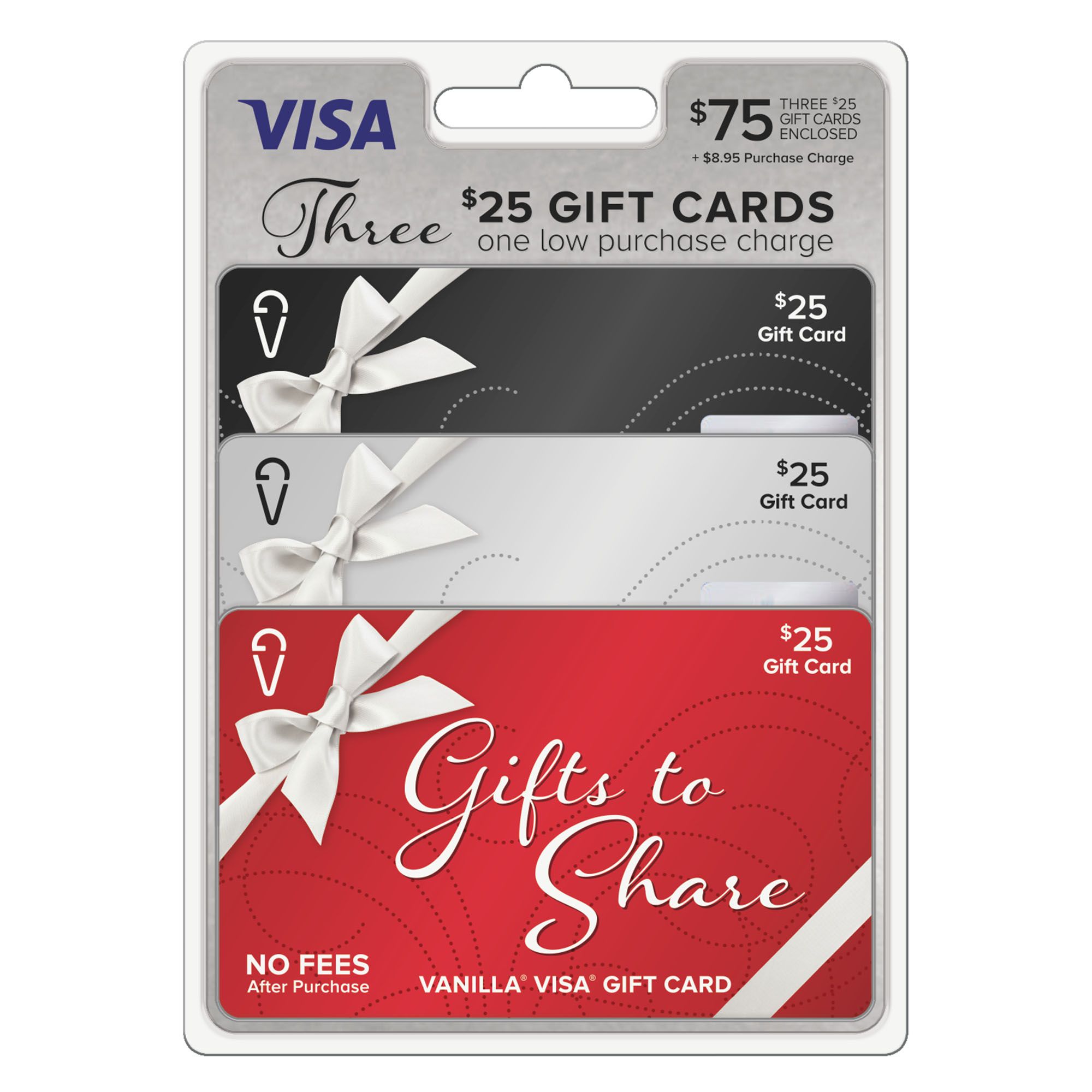 Vanilla Gift Box Multipack Visa Gift Cards $75