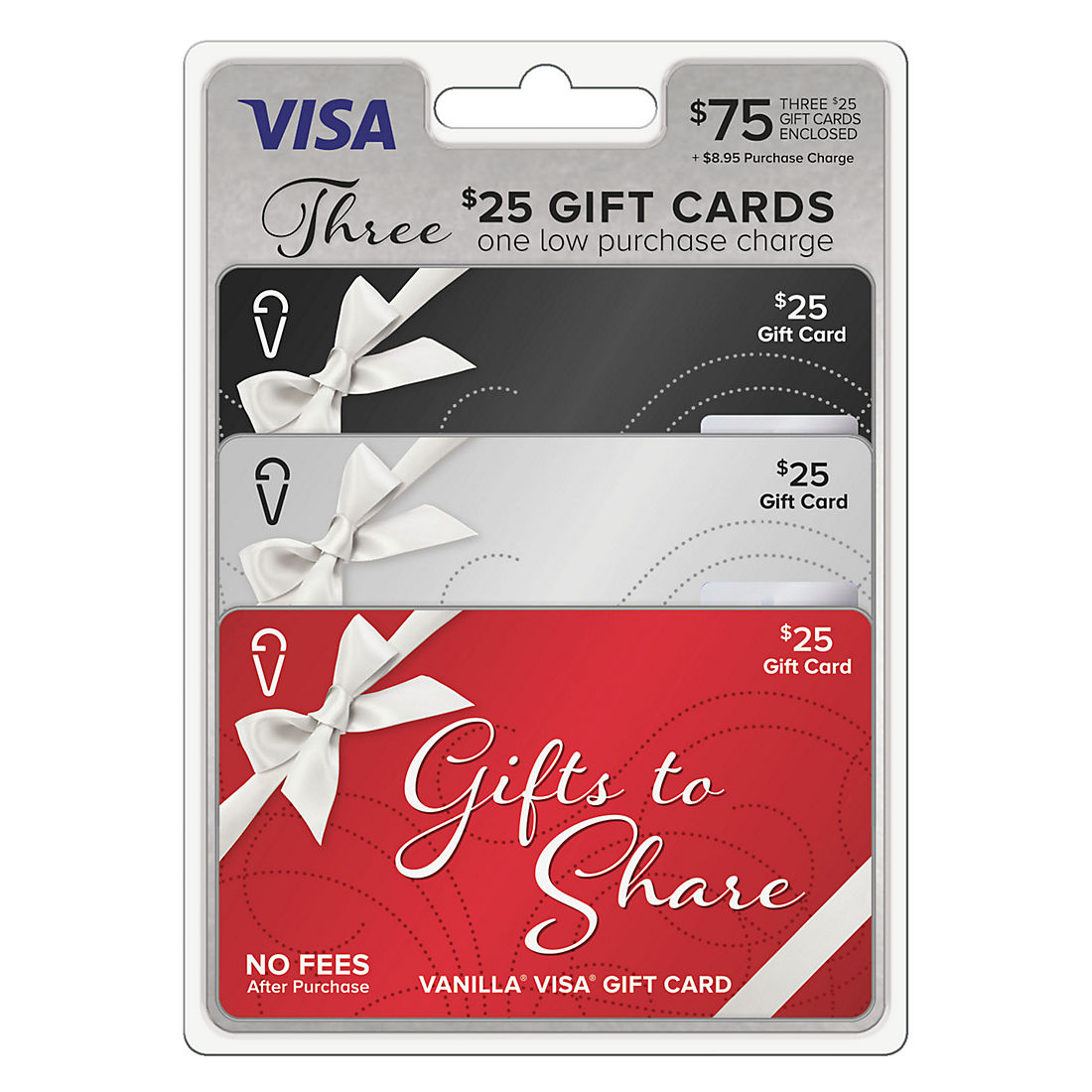 Vanilla Gift Box Multipack Visa Gift Cards $75