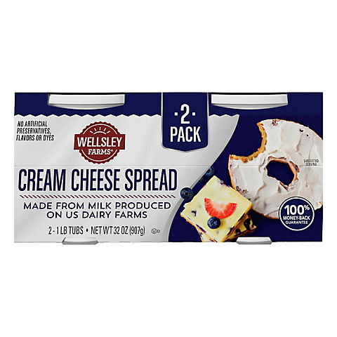 Wellsley Farms Cream Cheese Spread, 2 ct.