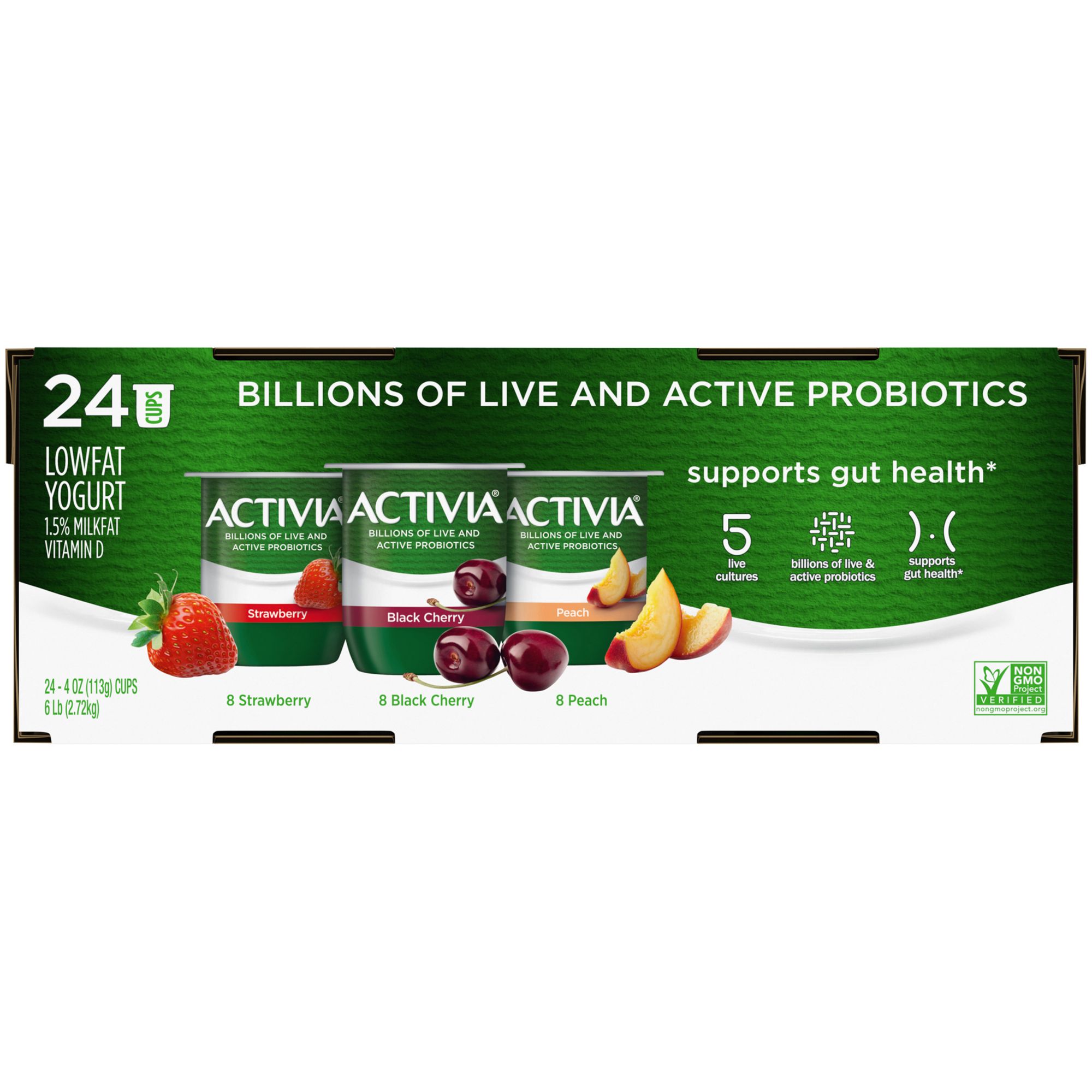 Activia - Activia, Yogurt, Lowfat, Strawberry, Strawberry Banana