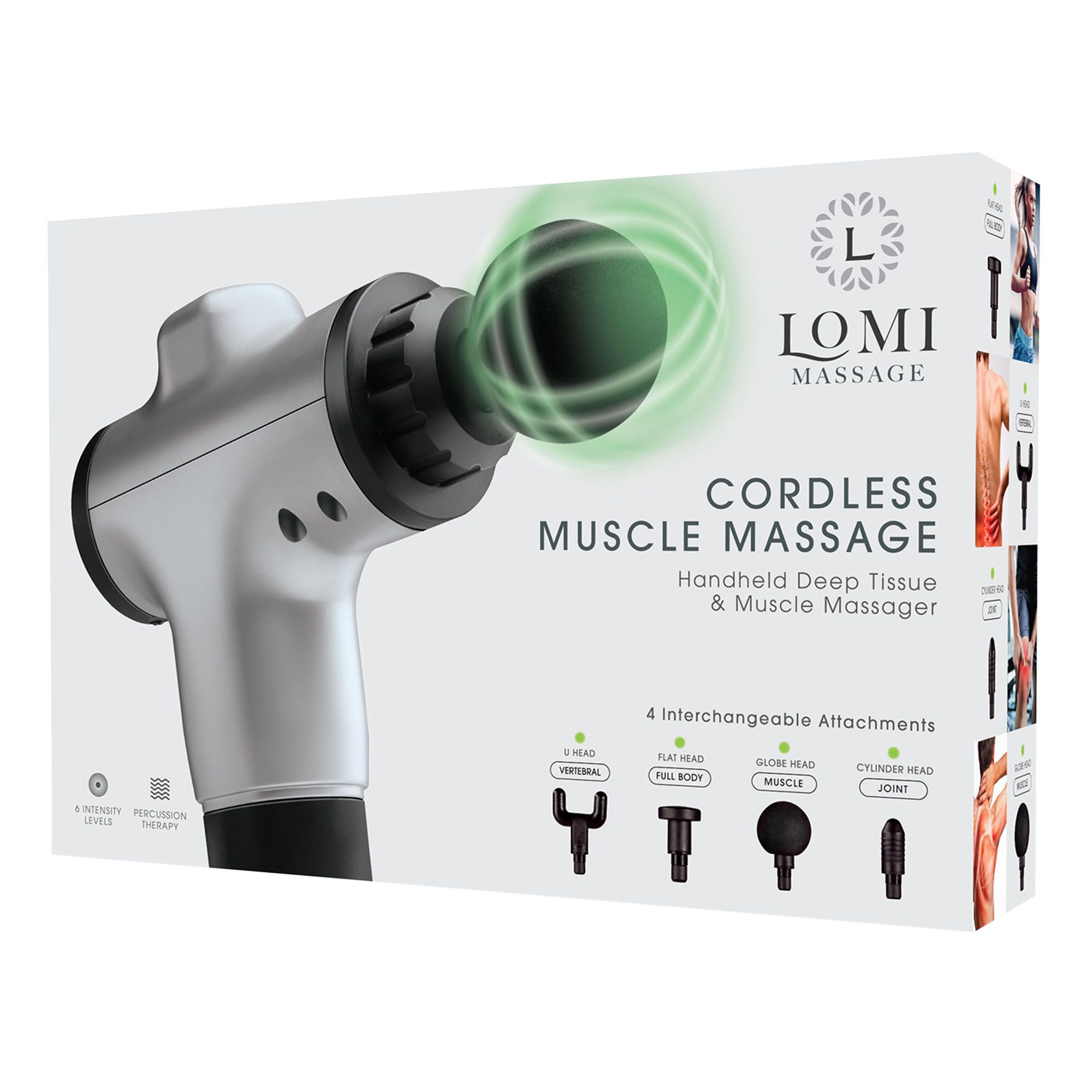 Lomi massage shiatsu cordless neck massager New Sealed Box