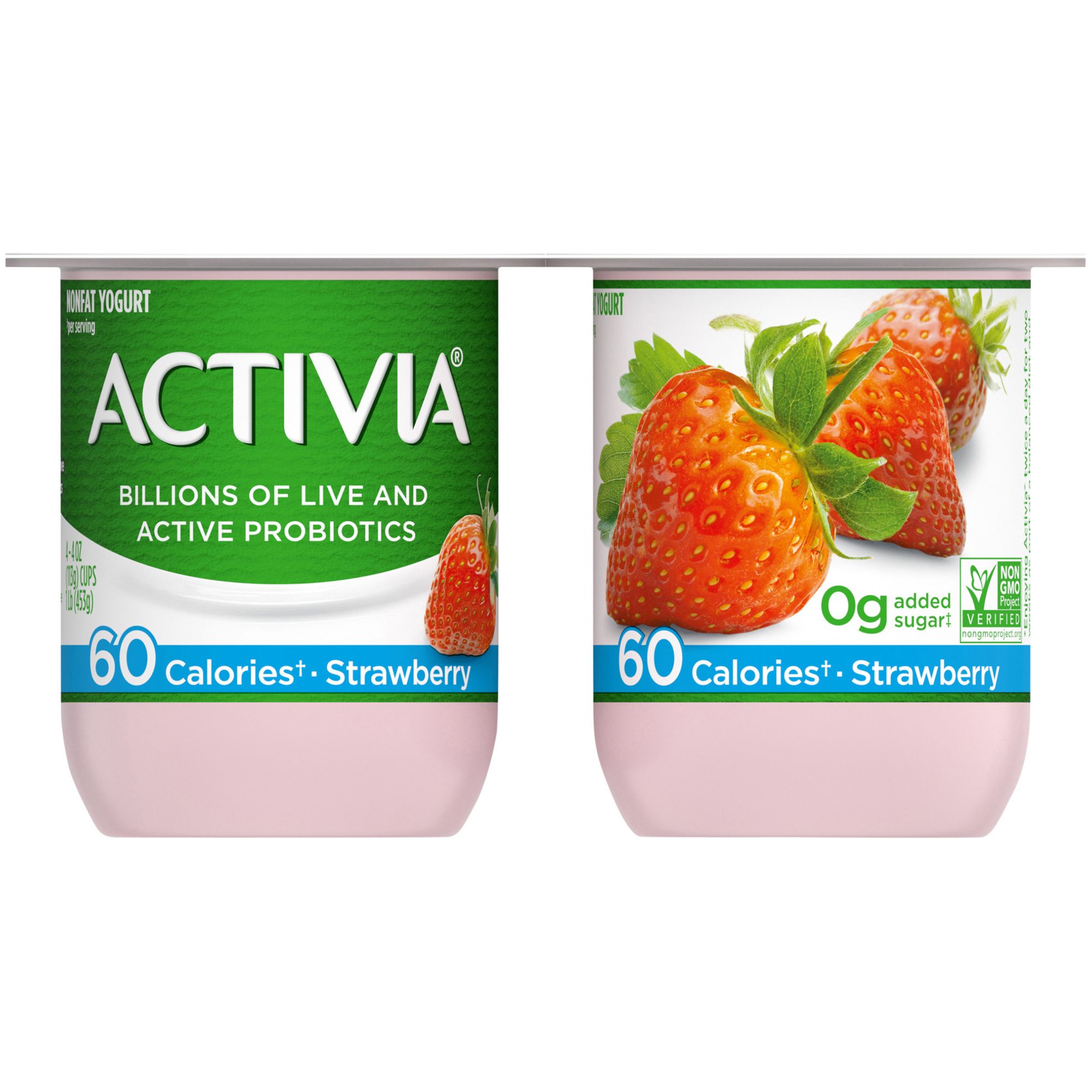 Activia Black Cherry Probiotic Low Fat Yogurt Cups, 4 ct / 4 oz