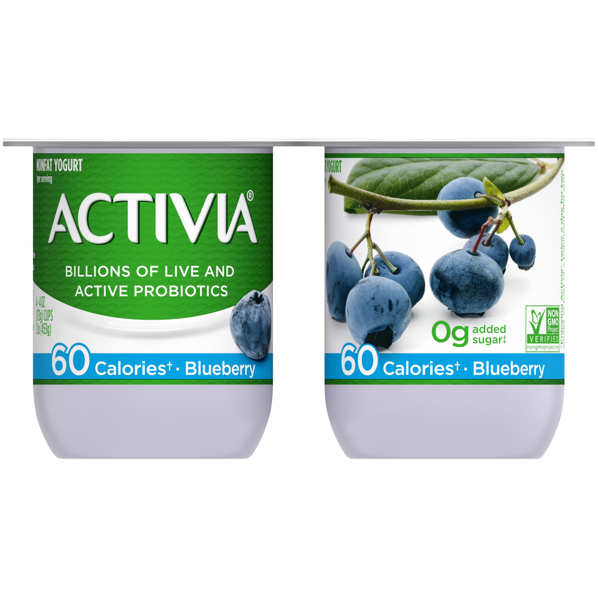 Activia Lowfat Yogurt, Blueberry 4oz Wholesale - Danone Food Service