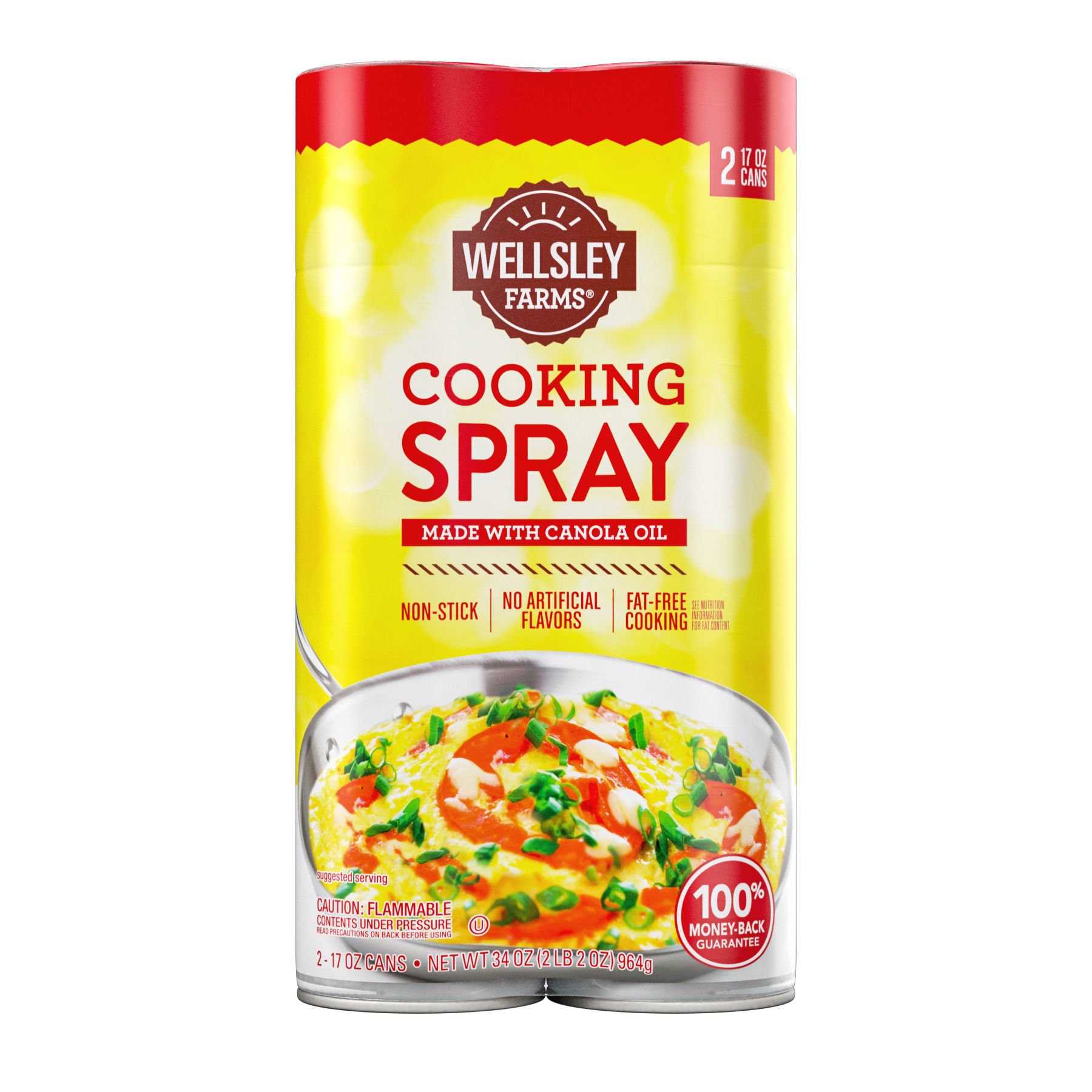 PAM Non Stick Original Cooking Spray, 10 OZ (Pack of 2)