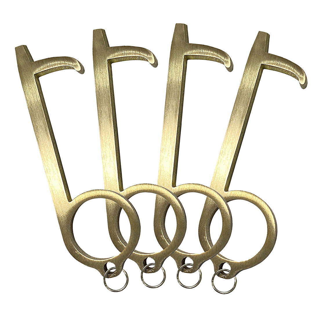 4 Pack FREE SHIPPING! HY-GENIE Brass No Touch Hand Tool 