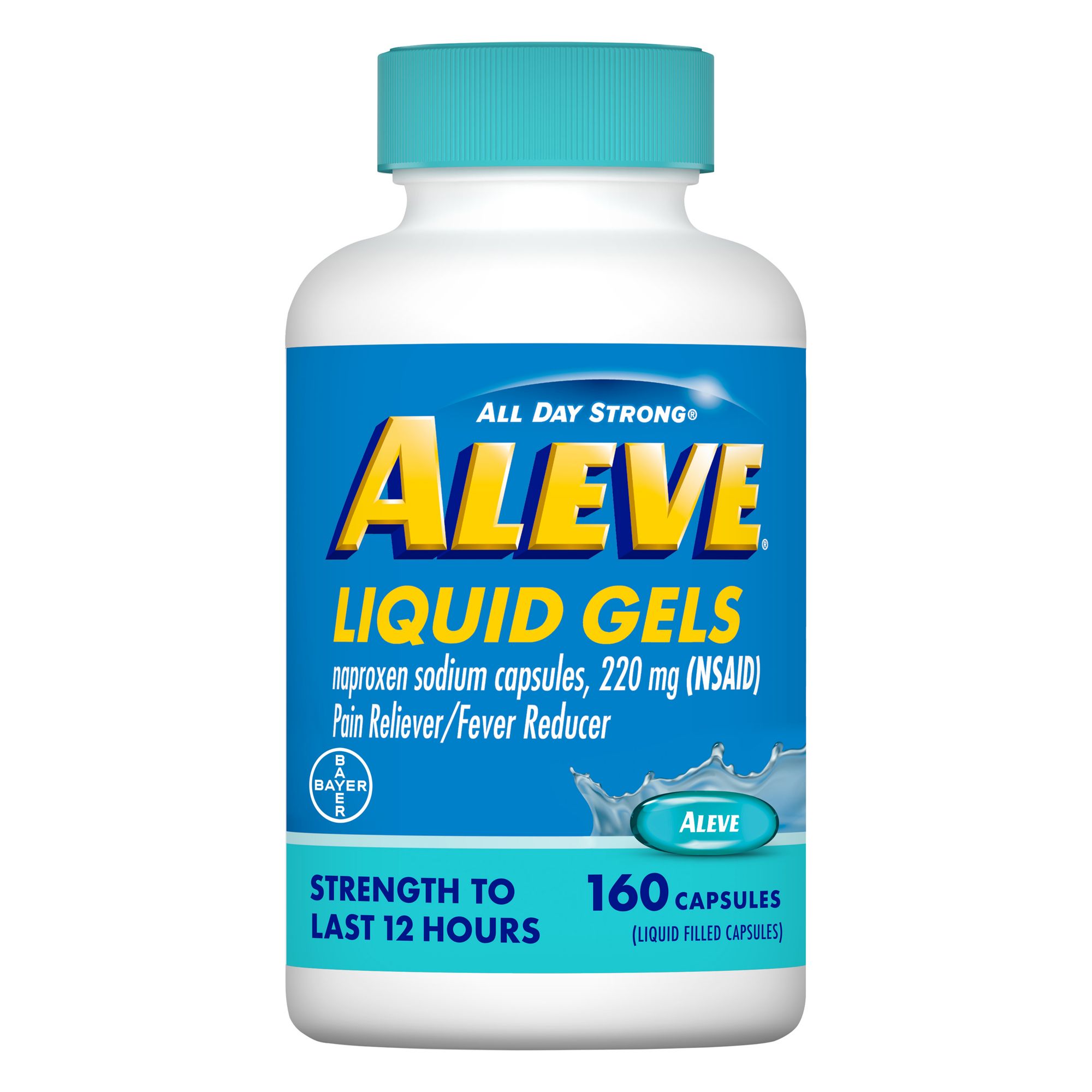 Aleve Pain Reliever Liquid Gels, 160 ct. | BJ's Wholesale Club