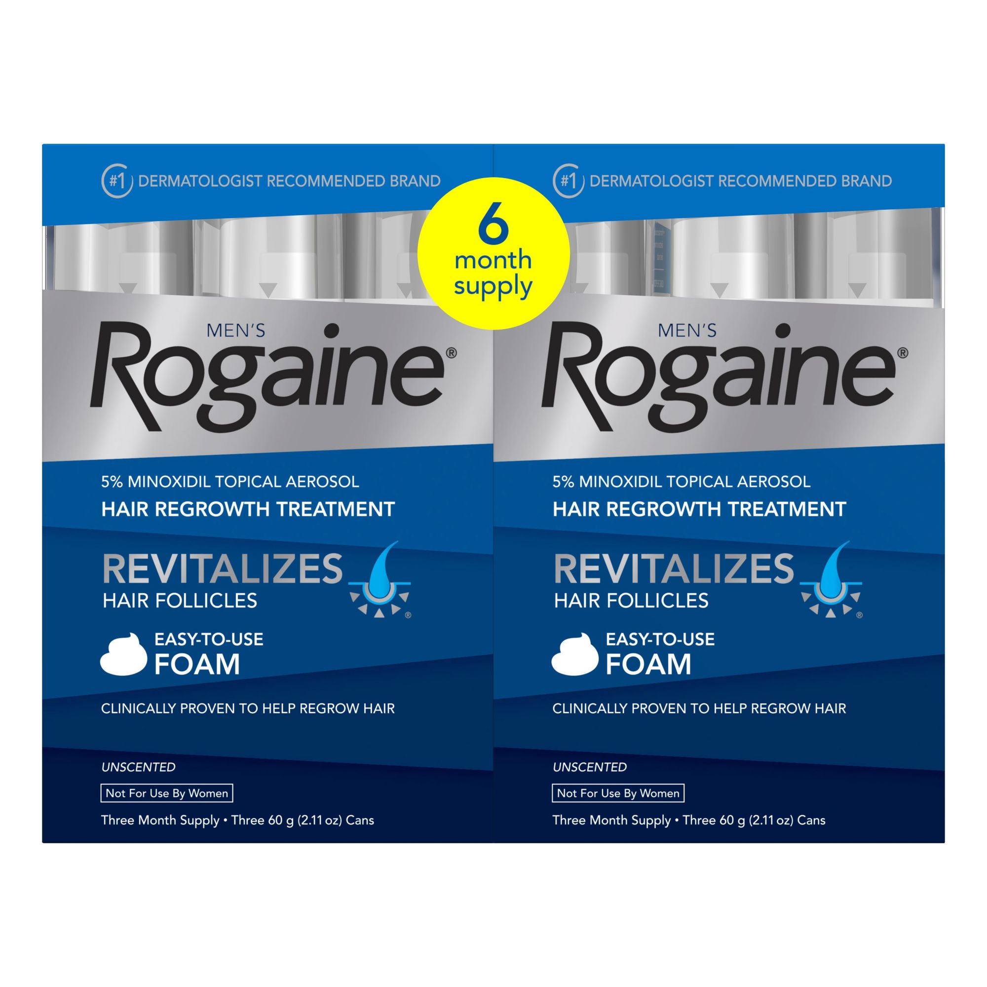 Men's Rogaine Regrowth Treatment, 2 ct. - BJs Wholesale Club