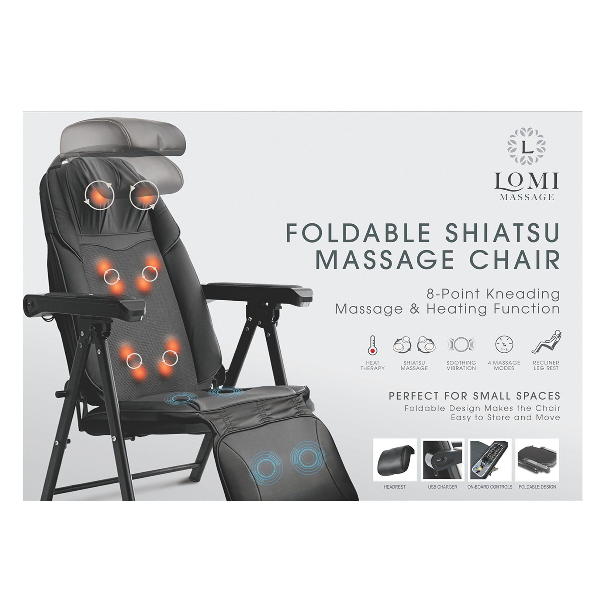 Folding shiatsu 2024 massage chair