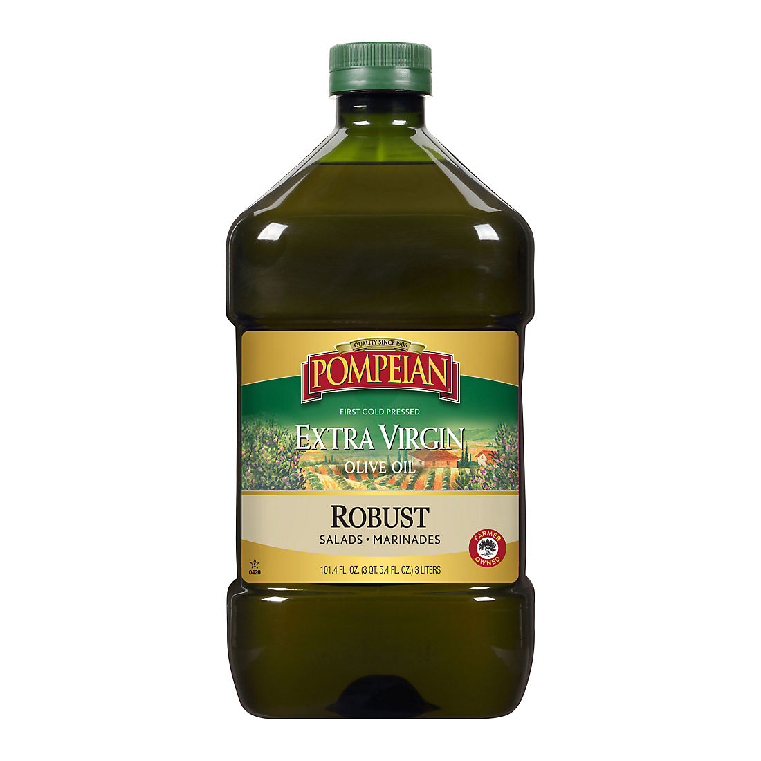 Pompeian Robust Extra Virgin Olive Oil, 3 L