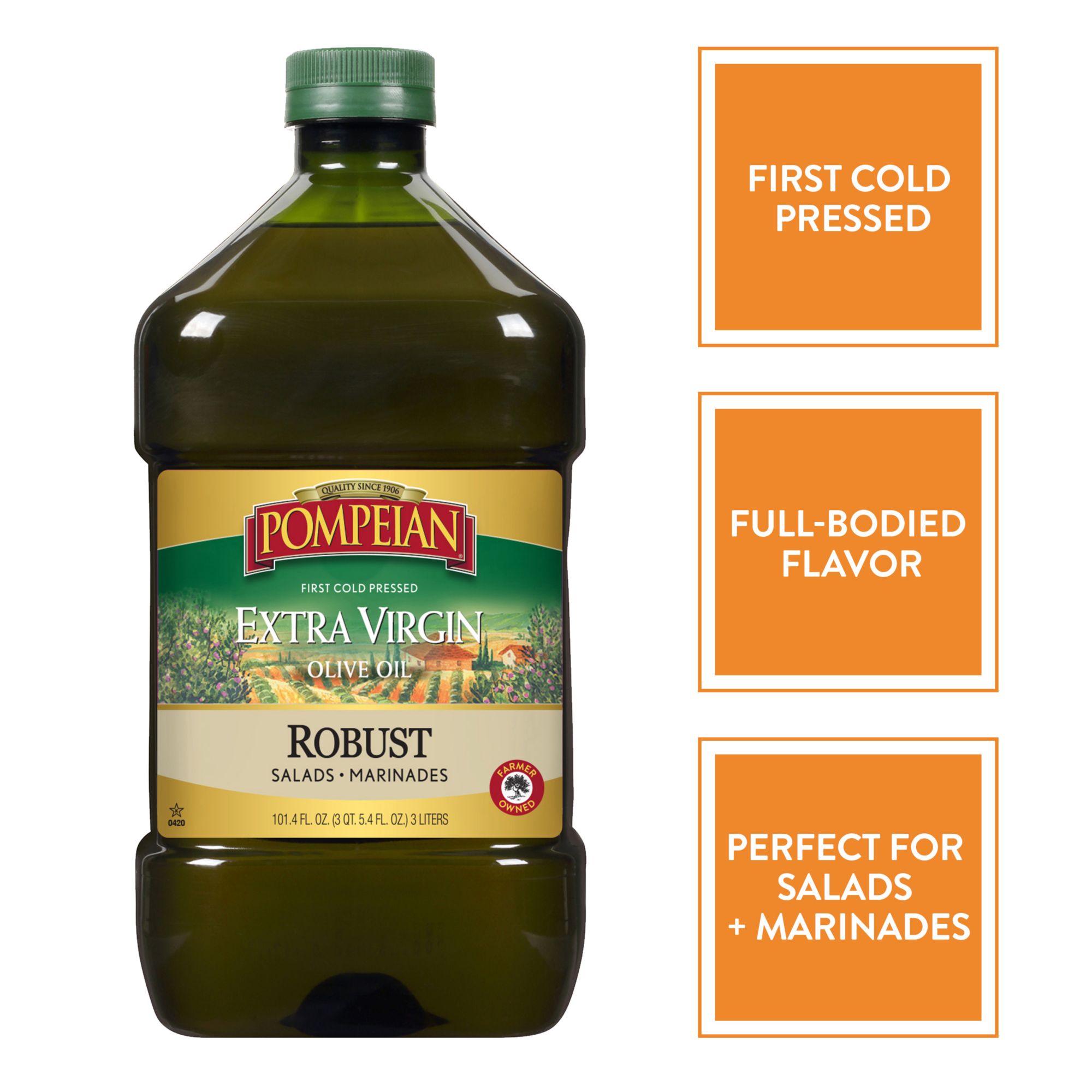 Great Value Extra Virgin Olive Oil, 101 fl oz Bottle